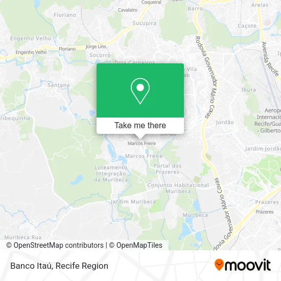 Banco Itaú map