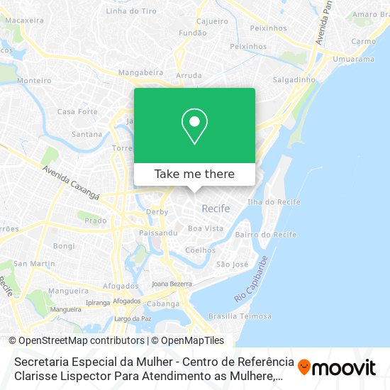 Mapa Secretaria Especial da Mulher - Centro de Referência Clarisse Lispector Para Atendimento as Mulhere