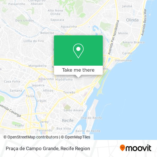 Praça de Campo Grande map