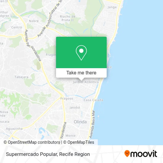 Supermercado Popular map