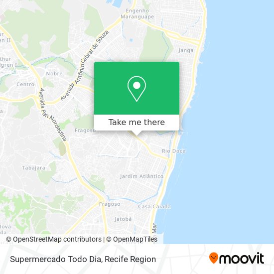 Supermercado Todo Dia map