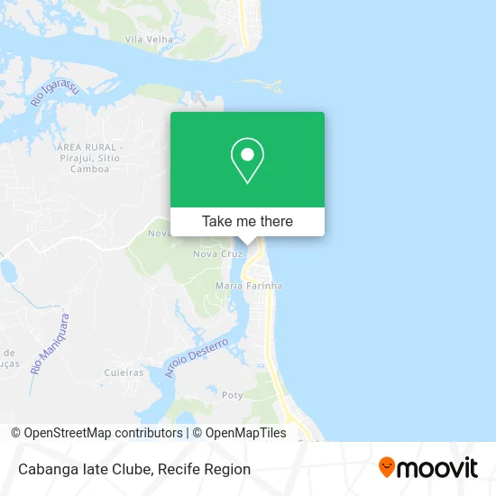 Cabanga Iate Clube map