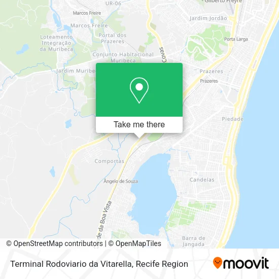 Terminal Rodoviario da Vitarella map