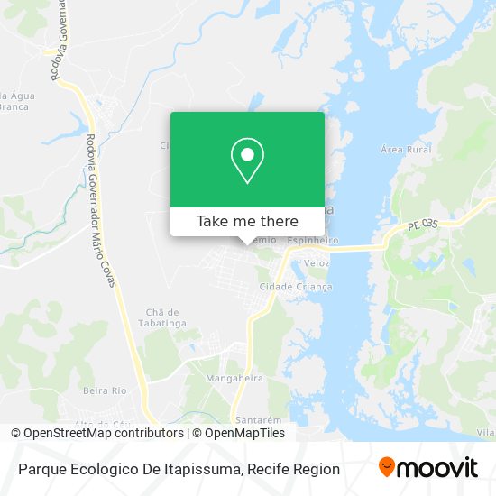 Parque Ecologico De Itapissuma map