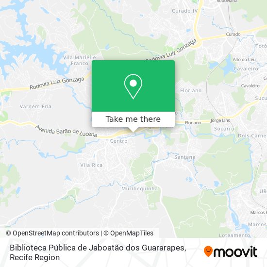 Mapa Biblioteca Pública de Jaboatão dos Guararapes