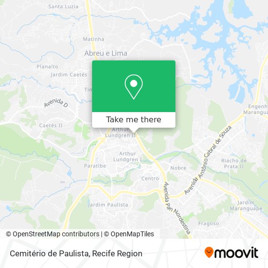 Cemitério de Paulista map