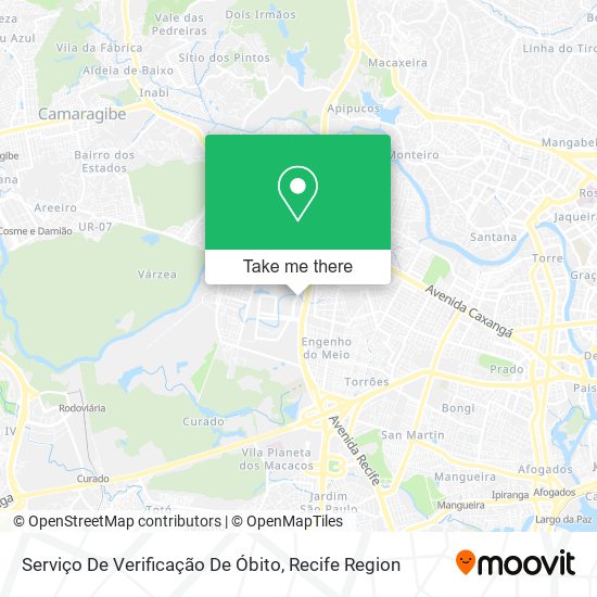 Serviço De Verificação De Óbito map