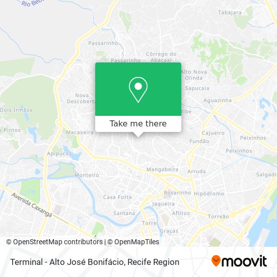 Terminal - Alto José Bonifácio map