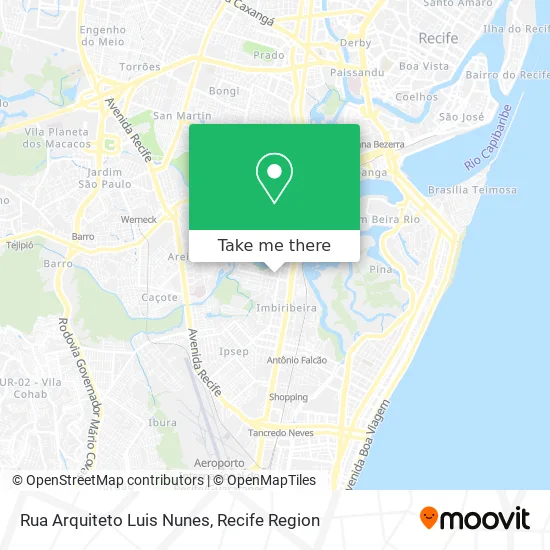 Rua Arquiteto Luis Nunes map