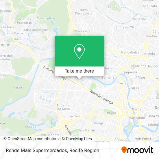 Rende Mais Supermercados map