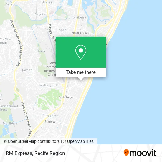 RM Express map
