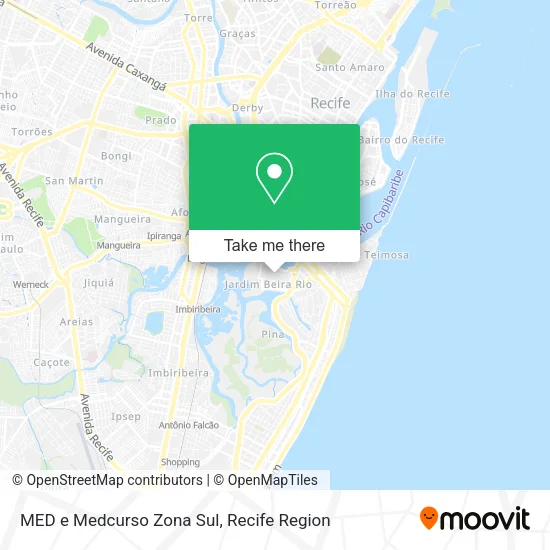 MED e Medcurso Zona Sul map