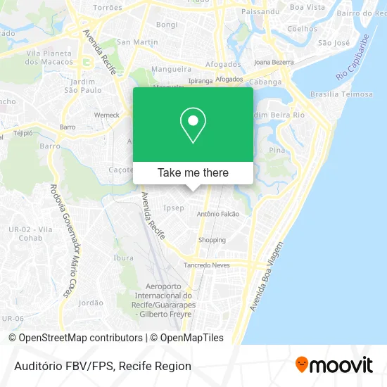 Auditório FBV/FPS map