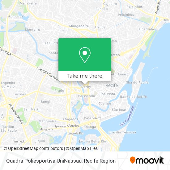 Quadra Poliesportiva UniNassau map