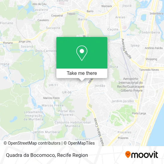 Quadra da Bocomoco map