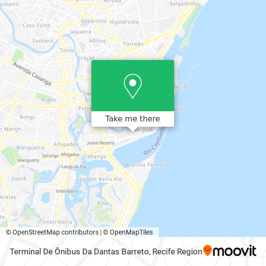 Terminal De Ônibus Da Dantas Barreto map