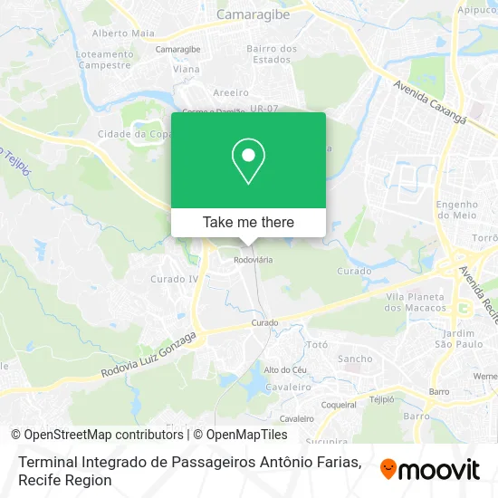 Terminal Integrado de Passageiros Antônio Farias map