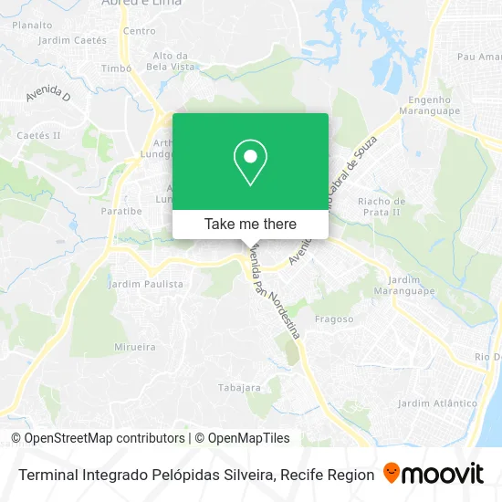 Terminal Integrado Pelópidas Silveira map