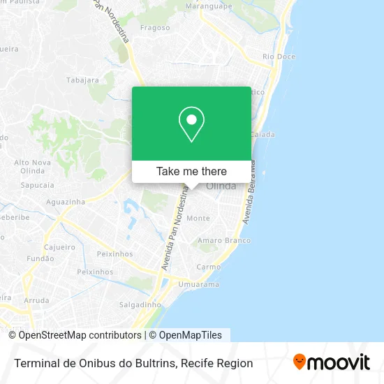 Terminal de Onibus do Bultrins map