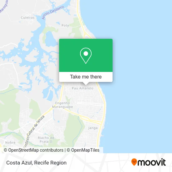 Costa Azul map