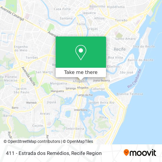411 - Estrada dos Remédios map