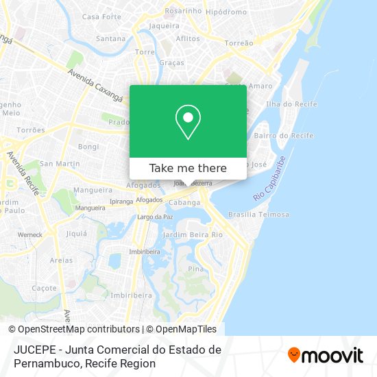 JUCEPE - Junta Comercial do Estado de Pernambuco map