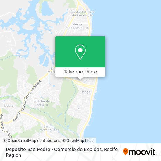 Depósito São Pedro - Comércio de Bebidas map