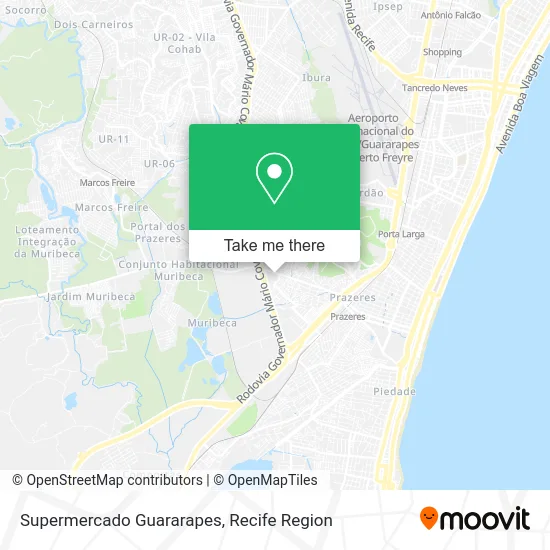 Supermercado Guararapes map