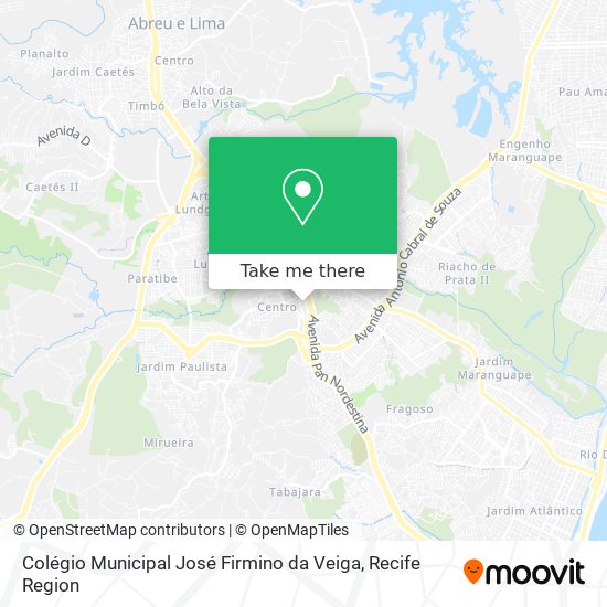 Mapa Colégio Municipal José Firmino da Veiga