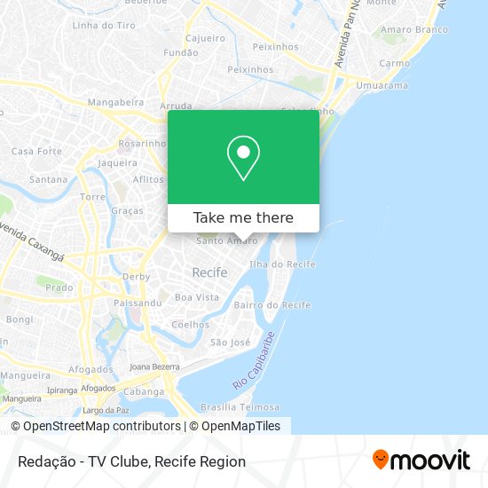 Redação - TV Clube map