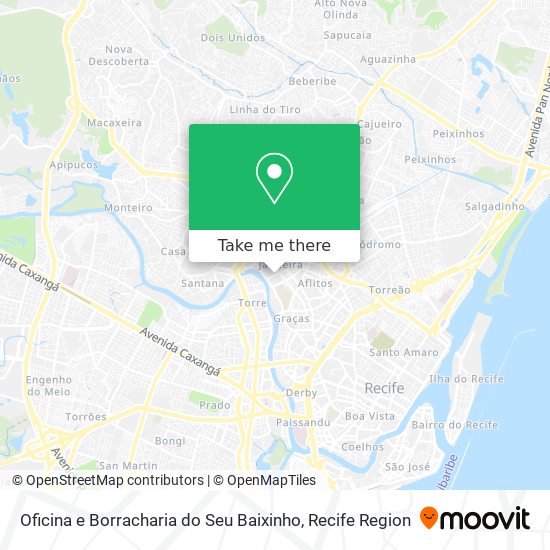 Mapa Oficina e Borracharia do Seu Baixinho