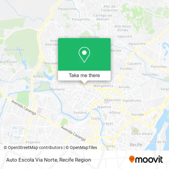 Auto Escola Via Norte map