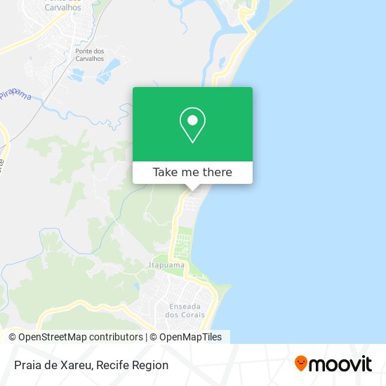 Praia de Xareu map