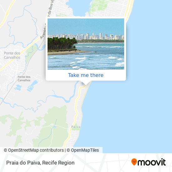 Praia do Paiva map