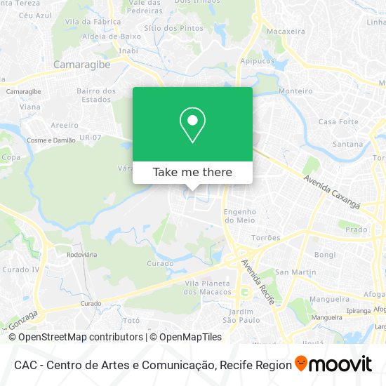 CAC - Centro de Artes e Comunicação map