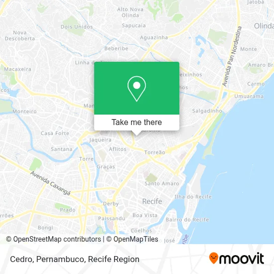 Cedro, Pernambuco map