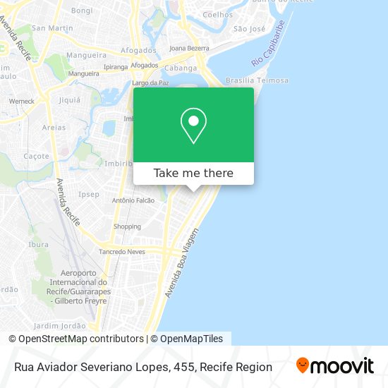Rua Aviador Severiano Lopes, 455 map