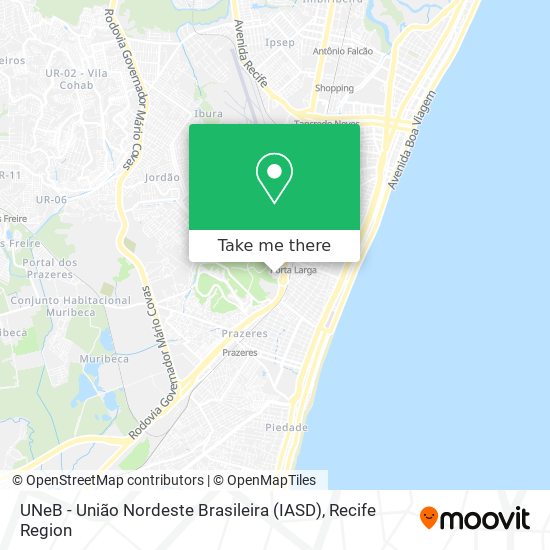 UNeB - União Nordeste Brasileira (IASD) map