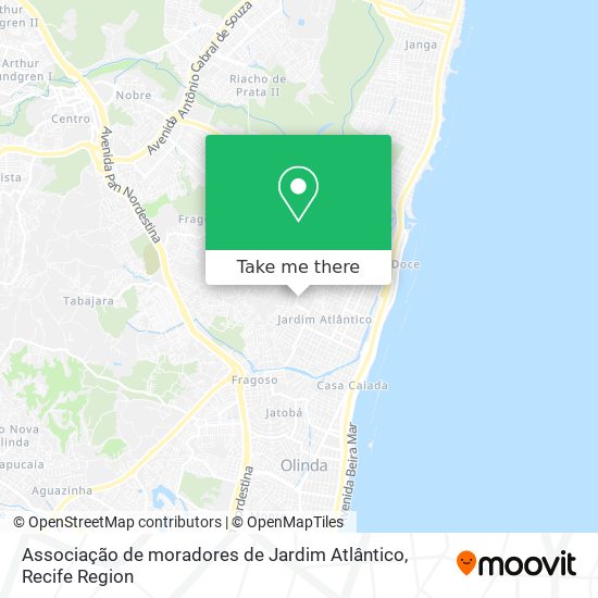 Associação de moradores de Jardim Atlântico map