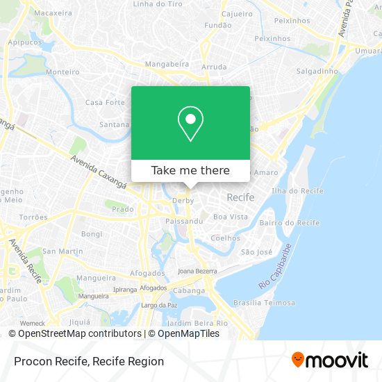 Procon Recife map