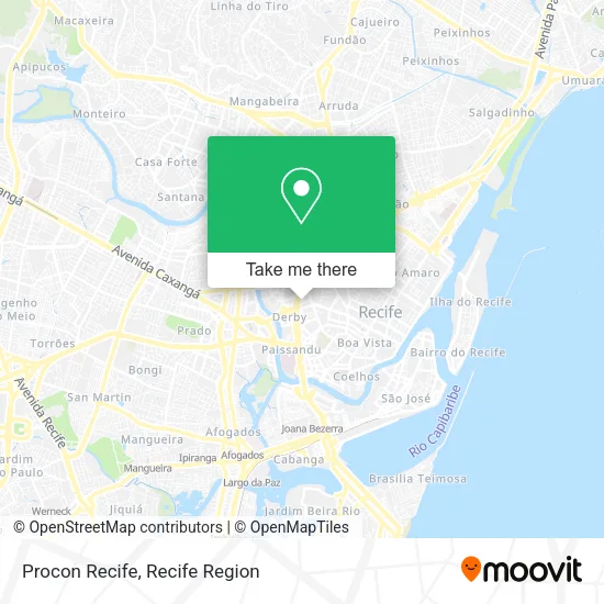 Procon Recife map