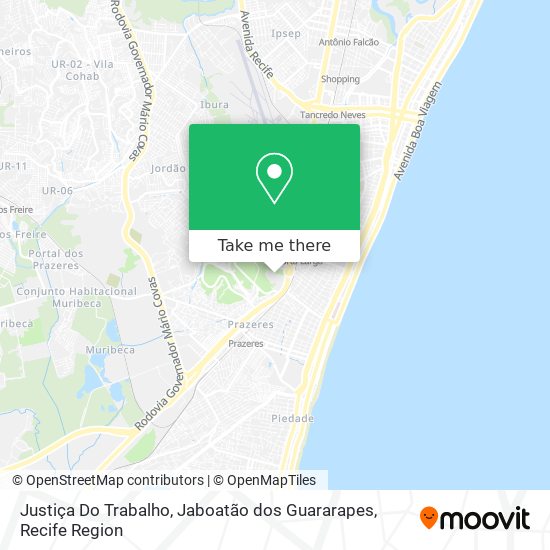 Justiça Do Trabalho, Jaboatão dos Guararapes map