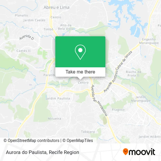 Aurora do Paulista map