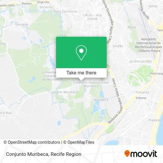 Conjunto Muribeca map