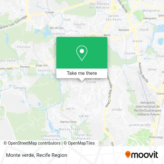 Monte verde map