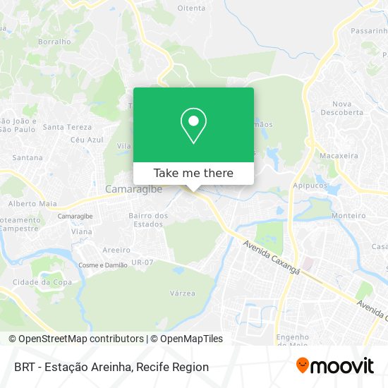 BRT - Estação Areinha map