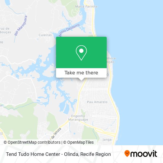 Tend Tudo Home Center - Olinda map