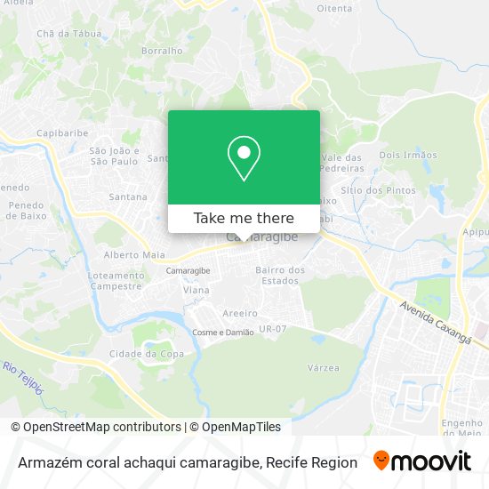 Armazém coral achaqui camaragibe map