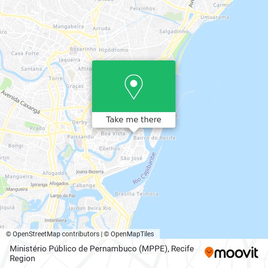 Ministério Público de Pernambuco (MPPE) map