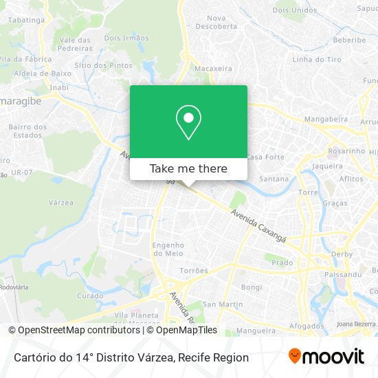 Cartório do 14° Distrito Várzea map